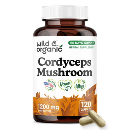 Wild & Organic Cordyceps Mushroom Tincture - Energy & Immune Support - Cordyceps Sinensis Extract Supplement - Liquid Mushroom Drops - Add to Tea & Mix with Powder - Sugar & Alcohol-Free - 4 fl oz - PrimeBioHealth - canada supplements