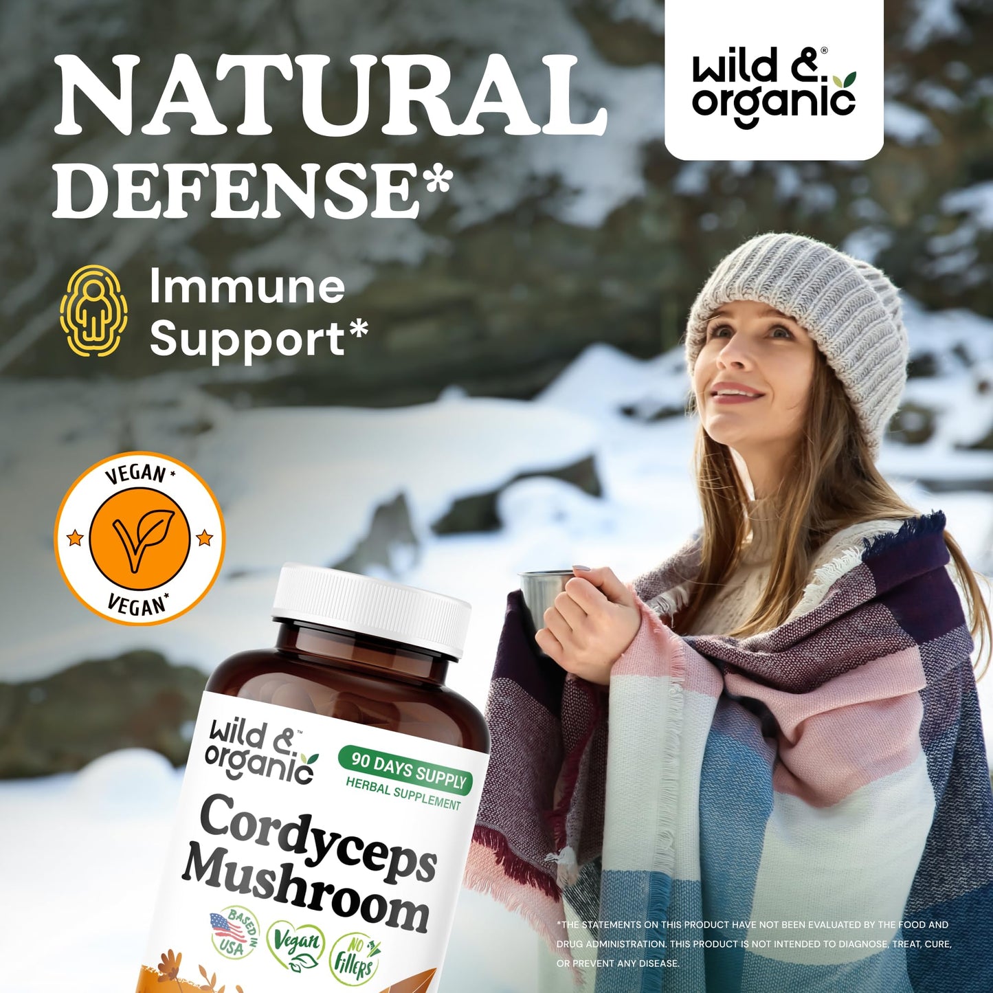 Wild & Organic Cordyceps Mushroom Tincture - Energy & Immune Support - Cordyceps Sinensis Extract Supplement - Liquid Mushroom Drops - Add to Tea & Mix with Powder - Sugar & Alcohol-Free - 4 fl oz - PrimeBioHealth - canada supplements