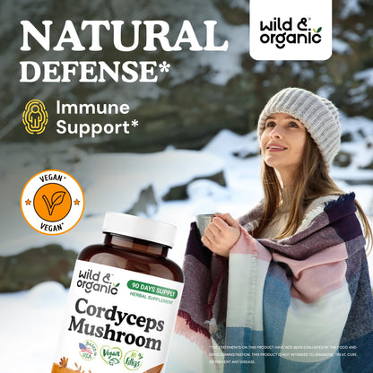 Wild & Organic Cordyceps Mushroom Tincture - Energy & Immune Support - Cordyceps Sinensis Extract Supplement - Liquid Mushroom Drops - Add to Tea & Mix with Powder - Sugar & Alcohol-Free - 4 fl oz - PrimeBioHealth - canada supplements