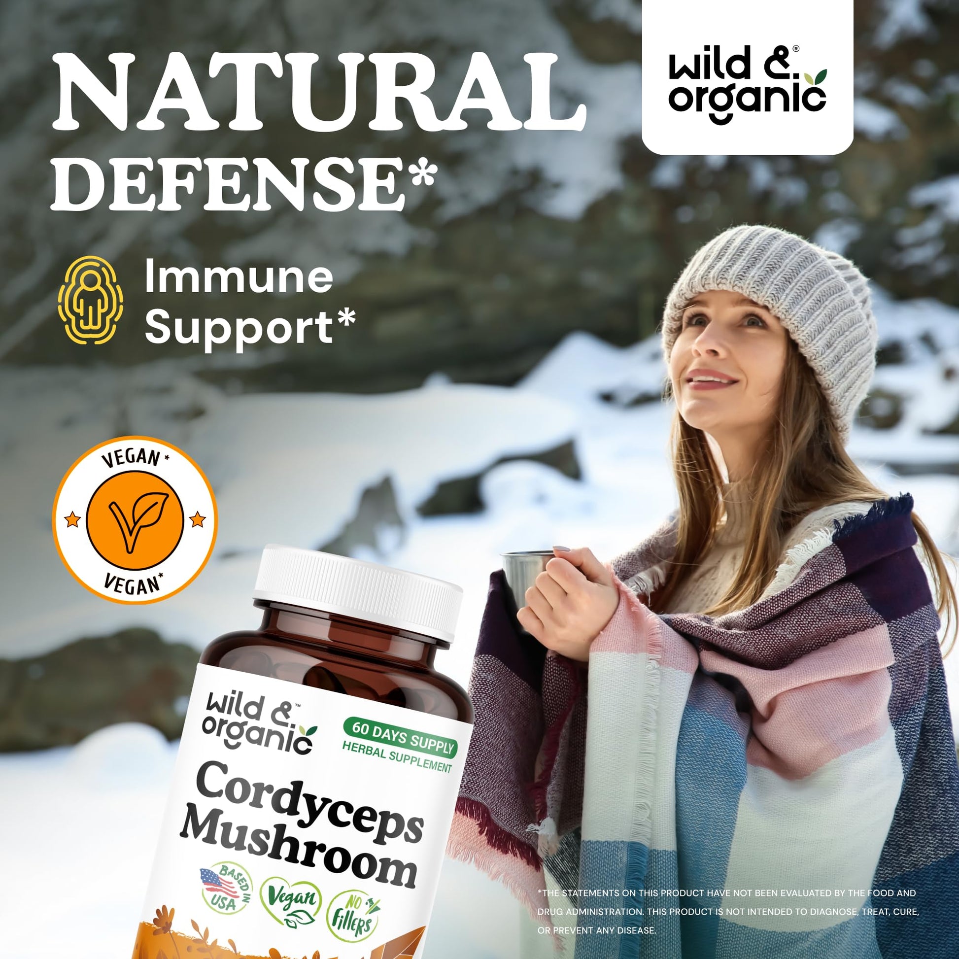 Wild & Organic Cordyceps Mushroom Tincture - Energy & Immune Support - Cordyceps Sinensis Extract Supplement - Liquid Mushroom Drops - Add to Tea & Mix with Powder - Sugar & Alcohol-Free - 4 fl oz - PrimeBioHealth - canada supplements