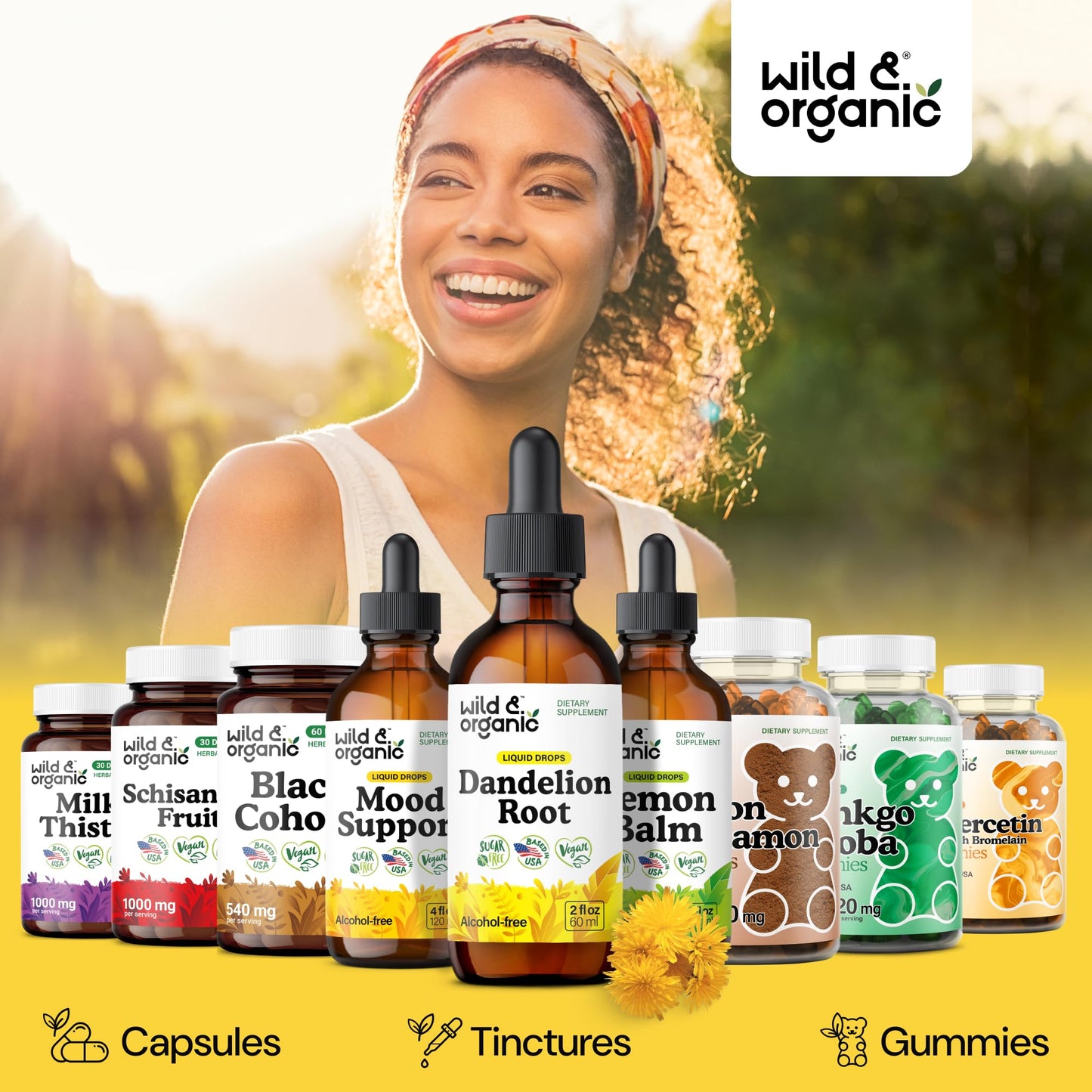 Wild & Organic Dandelion Root Extract Drops - Liver Cleanse Detox - Herbal Dandelion Tincture - Liver Support Supplement - Add to Tea - Vegan, Sugar & Alcohol-Free Liquid Drops - 4 fl oz - PrimeBioHealth - canada supplements