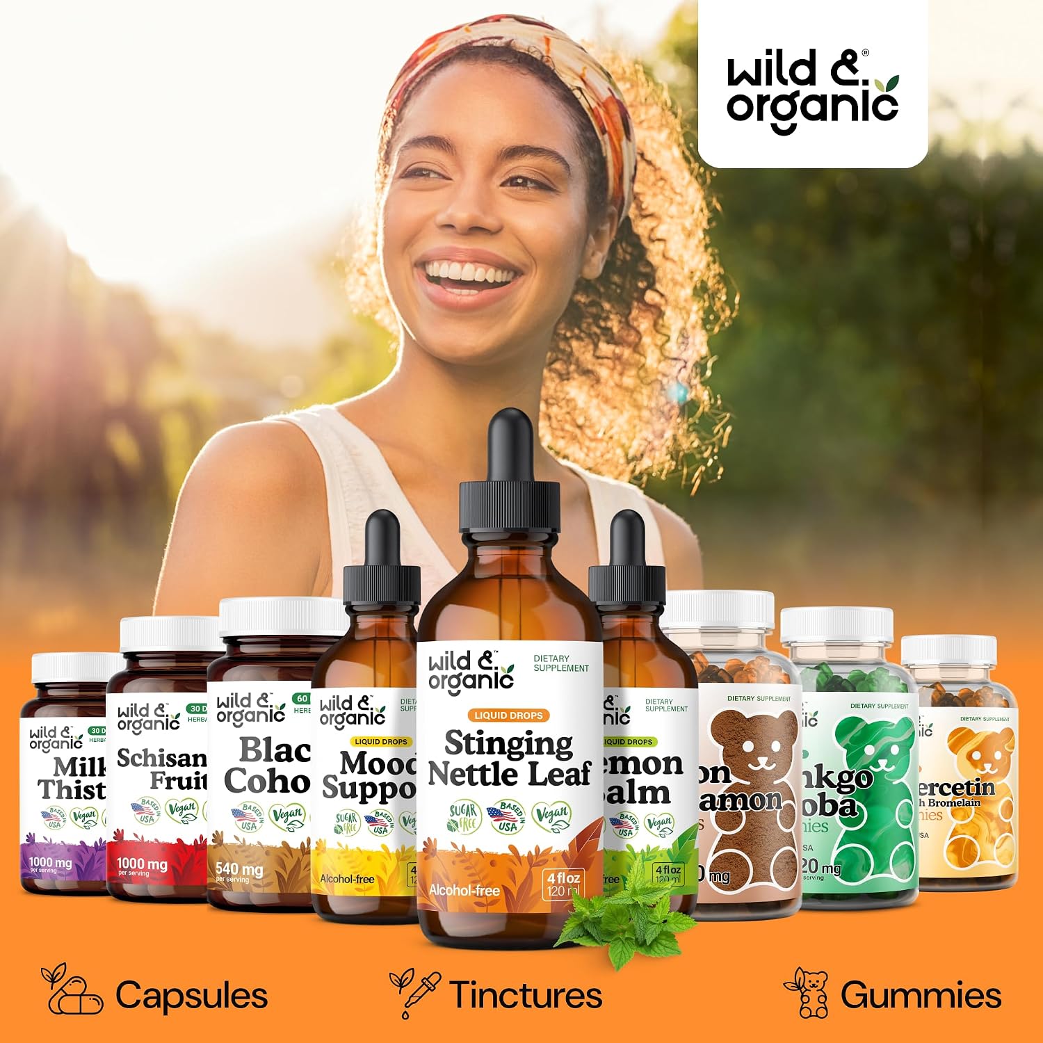 Wild & Organic Stinging Nettle Leaf Tincture - Urinary Tract Support - Stinging Nettle Extract Liquid Drops - Urtica Dioica Supplement - 5-Month Supply - Vegan, Sugar & Alcohol-Free - 4 fl oz - PrimeBioHealth - canada supplements