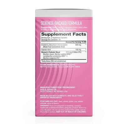 Women’s Daily Probiotic Supplement – Vitality Probiotic with Smart Spore Technology, Lactobacillus Cultures, Gut & Vaginal Health Support, Gluten-Free, Non-GMO - 60 Capsules