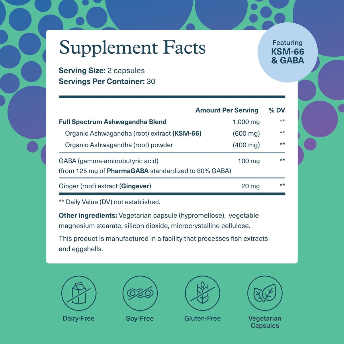 Youtheory Ashwagandha + GABA - Adaptogenic Blend with Organic KSM-66 & Ginger - Aids Stress Relief & Mood* - Supports Energy Levels - PrimeBioHealth - canada supplements