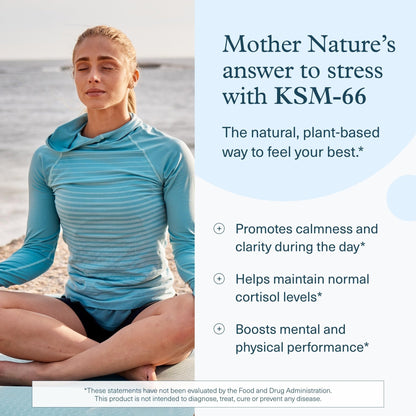 Youtheory Ashwagandha - with Organic KSM-66 Ashwagandha - Herbal Blend to Support Stress Relief & Energy Levels* - Helps Support Mood* - 60 Vegetarian Capsules (30-Day Supply) - PrimeBioHealth - canada supplements