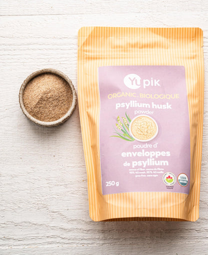 Yupik Organic Whole Husk Psyllium 8.8 Oz, 95% Purity, Soluble Fiber, USDA Certified, Non-GMO, Kosher, Gluten-Free, Sugar-Free & Fat-Free, Unflavored - PrimeBioHealth - canada supplements