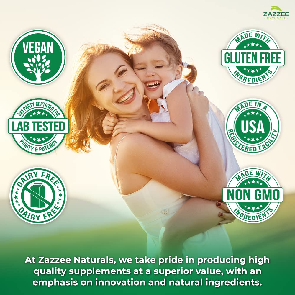 Zazzee Myo-Inositol Capsules, 2000 mg per Serving, 120 Vegan Capsules, Ideal Dosage for 40:1 Ratio, Certified Kosher, Hormone Balance & Healthy Ovarian - PrimeBioHealth - canada supplements