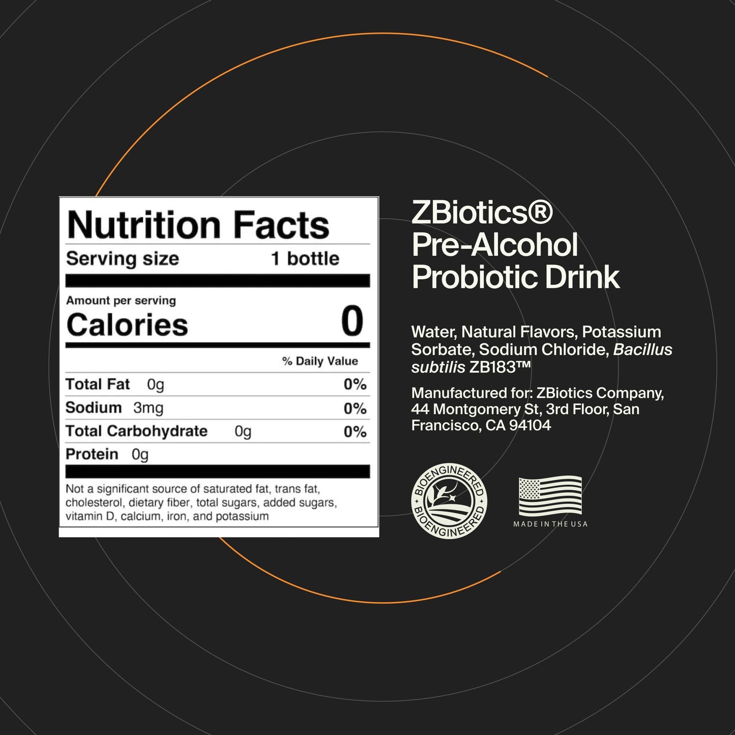 ZBiotics — Feel Better After Drinking, Wake Up Refreshed, Science-Backed, Patented Probiotic for Easier Mornings, Travel-Friendly, 3-Pack of 0.47 Fl Oz Bottles - PrimeBioHealth - canada supplements