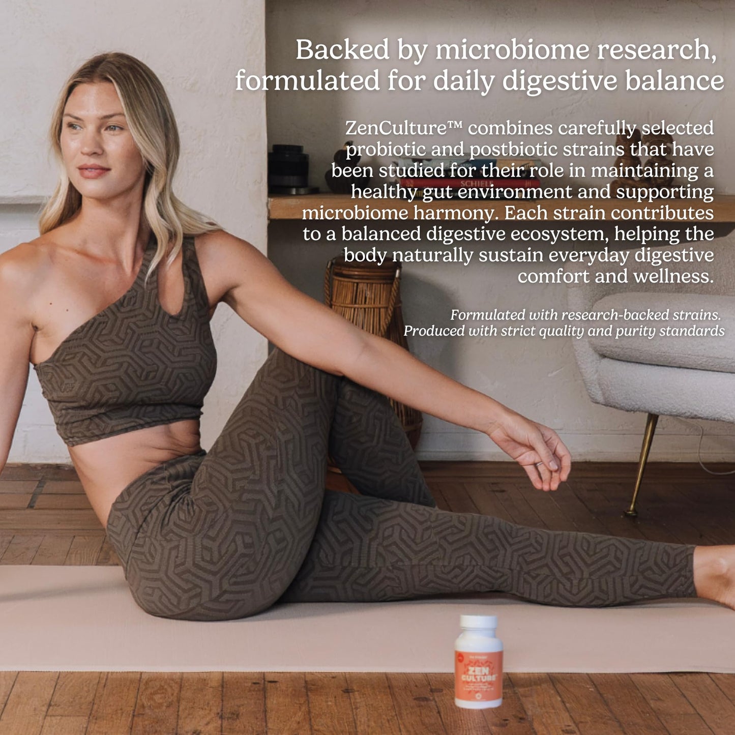Zen Principle Zenculture™ – 4-in-1 Synbiotic Supplement (Probiotic + Prebiotic + Postbiotic + Digestive Enzymes) with CoreBiome®. Anti Bloating, - PrimeBioHealth - canada supplements