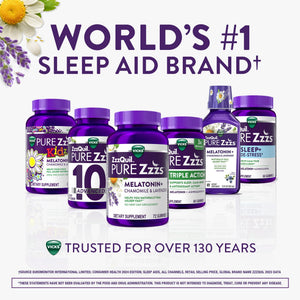 ZzzQuil Pure Zzzs Advanced Melatonin Gummies, Melatonin 10mg, Sleep Aid, with Chamomile & Lavender, Melatonin Sleep Gummies, Sleep Aids for Adults - PrimeBioHealth - canada supplements